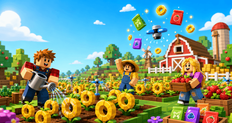 Cartoon ring farm game guide art